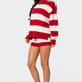 Riley Striped Knit Shorts