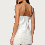 Jema Cupped Satin Effect Top