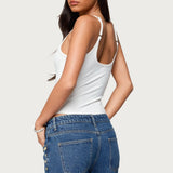 Teaghan V Neck Fitted Bodysuit
