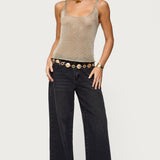 Meena Shiny Knit Tank Top