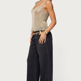 Meena Shiny Knit Tank Top