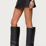 Luella Studded Faux Leather Mini Skort