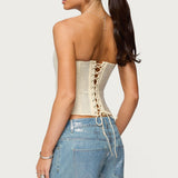 Vezza Strapless Rhinestone Corset