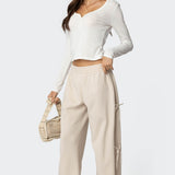 Claudette Baggy Ribbon Joggers