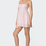 Pheona Strapless Scarf Mini Dress