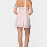 Pheona Strapless Scarf Mini Dress