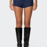 Harrison Pinstripe Micro Shorts