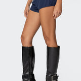 Harrison Pinstripe Micro Shorts