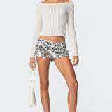 Sephira Sequin Micro Shorts