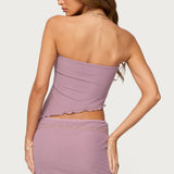 Vivi Mesh Asymmetric Tube Top
