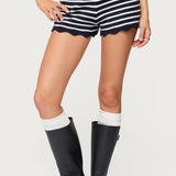 Soren Contrast Striped Knit Shorts