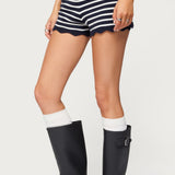 Soren Contrast Striped Knit Shorts