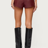 Alba Faux Leather Shorts