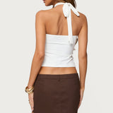 Halsie Ring Cut Out Halter Top