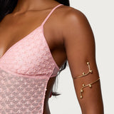 Drop Bead Wrapped Arm Cuff
