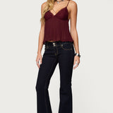 Rhian Lacey Pleated Babydoll Top