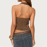 Twyla Polka Dot Halter Top