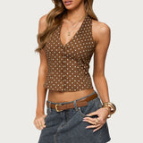 Twyla Polka Dot Halter Top