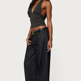 Blaire Polka Dot Halter Top