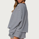 Jainee Striped Long Sleeve T Shirt