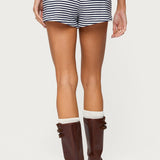 Jainee Striped Drawstring Shorts