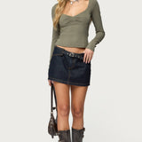 Zelly Deep V Scoop Neck Top