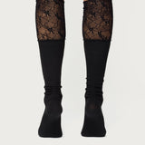 Lacey Layered Knee High Socks