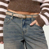 Goldey Faux Leather Belt