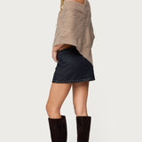 Vickey Cable Knit Poncho