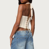 Abigail Ruched Halter Corset