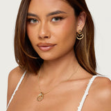 Paired Hoops Necklace & Earrings Set