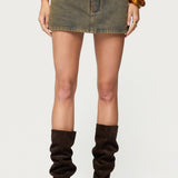 Camelia Denim Mini Skort