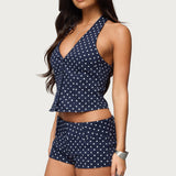 Twyla Polka Dot Halter Top
