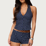 Twyla Polka Dot Halter Top