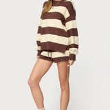 Riley Striped Knit Shorts
