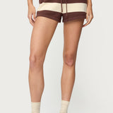 Riley Striped Knit Shorts
