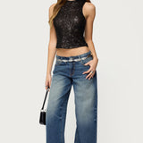 Alexander Sequin Top