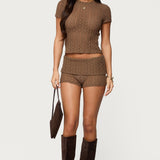 Rye Sheer Textured T Shirt