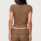 Rye Sheer Textured T Shirt