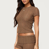 Rye Sheer Textured T Shirt