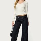 Morah Lacey Polka Dot Top