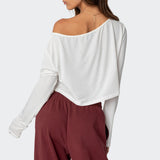 Cropped Off Shoulder Top