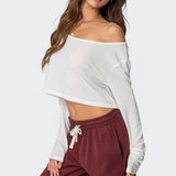 Cropped Off Shoulder Top