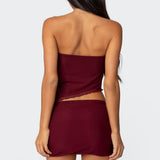 Vivi Mesh Asymmetric Tube Top