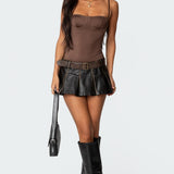 Laurel Shiny Cupped Bodysuit