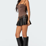 Laurel Shiny Cupped Bodysuit