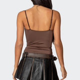 Laurel Shiny Cupped Bodysuit