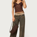 Eira Sheer Lace Tank Top
