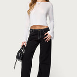 Catalena Long Sleeve Sheer Top