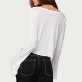 Catalena Long Sleeve Sheer Top
